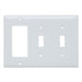 Pass And Seymour Smooth Wall Plate 3-Gang 2 Toggle And 1 Decorator Light (SP226LA)