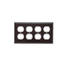 Pass And Seymour Smooth Wall Plate 4-Gang Duplex Brown (SP84)