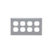 Pass And Seymour Smooth Wall Plate 4-Gang Duplex Gray (SP84GRY)