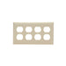 Pass And Seymour Smooth Wall Plate 4-Gang Duplex Ivory (SP84I)
