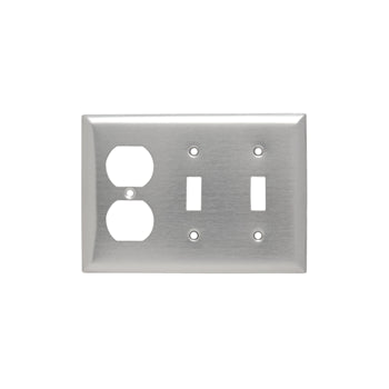 Pass And Seymour Smooth Polished Brass 3-Gang 3 Decorator (SB263PB)