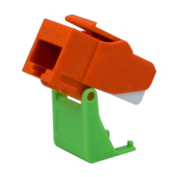 Pass And Seymour Snap CAT5e RJ45 T568-A/B Connector M20 Orange (WP3550OR)