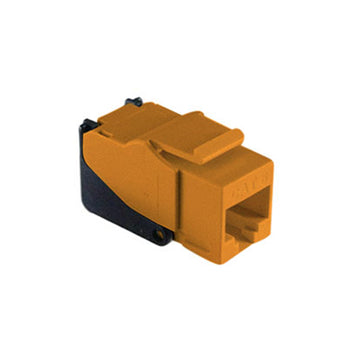 Pass And Seymour Snap CAT6e RJ45 T568-A/B Connector M20 Orange (WP3560OR)