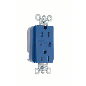 Pass And Seymour Surge Protective Duplex Receptacle Tamper-Resistant 15A/125V Alarm Blue (TR5262BLSP)