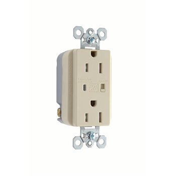 Pass And Seymour Surge Protective Duplex Receptacle Tamper-Resistant 15A/125V Alarm Ivory (TR5262ISP)