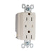 Pass And Seymour Surge Protective Duplex Receptacle Tamper-Resistant 15A/125V Alarm Light Almond (TR5262LASP)