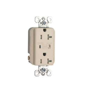Pass And Seymour Surge Protective Duplex Receptacle Tamper-Resistant 20A/125V Alarm Light Almond (TR5362LASP)