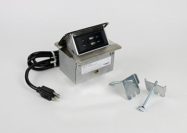 Pass And Seymour Stainless 15A Tamper-Resistant Duplex With USB 6 Foot (DQFP15UST)