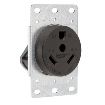 Pass And Seymour Straight Blade Receptacle TT30 Two Pole 3-Way 30A 125V (3830)