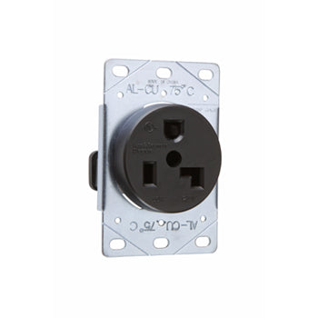 Pass And Seymour Straight Blade Receptacle Two Pole 3-Way 30A 125V (3802)