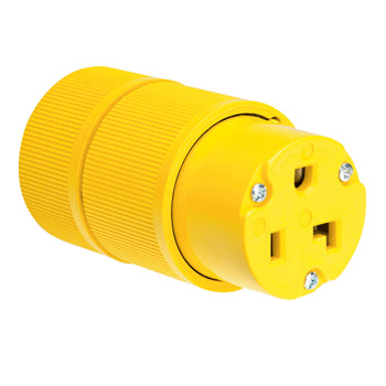 Pass And Seymour Straight Blade Gator Grip Connector 3-Way 30A/125V (D0533)