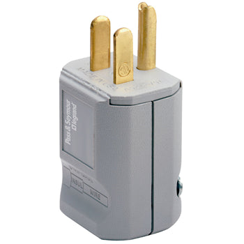 Pass And Seymour Straight Blade Maxgrip Plug 3-Way 15A 125V Gray (PS5965GRY)