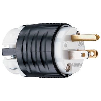 Pass And Seymour Straight Blade Plug 3-Way 15A 125V Black (PS5266XBK)