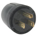Pass And Seymour Straight Blade Plug 3-Way 15A 125V Dead Front (5276BK)
