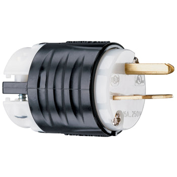 Pass And Seymour Straight Blade Plug 3-Way 15A 250V Brown And White (PS5666X)