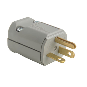 Pass And Seymour Straight Blade Plug 3-Way 20A 125V Gray (PS5364GRY)