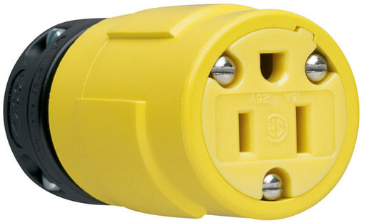 Pass And Seymour Straight Blade Rubber Connector 15A 125V 5-15R (1547)