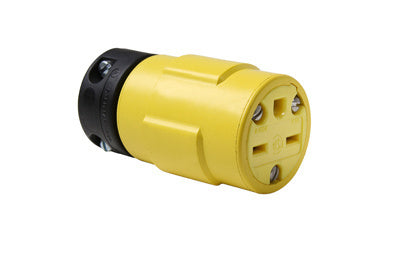 Pass And Seymour Straight Blade Rubber Connector 15A 250V 6-15R (1549)
