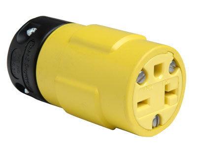 Pass And Seymour Straight Blade Rubber Connector 20A 250V 6-20R (1548)