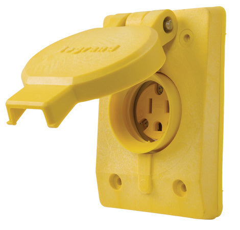 Pass And Seymour Straight Blade Single Receptacle IP67 15A 125V 515R (60W47)
