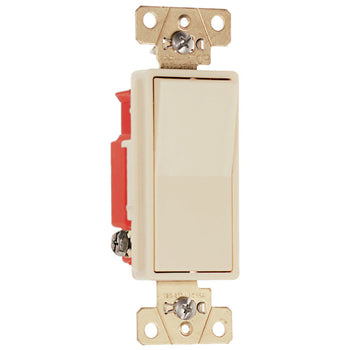 Pass And Seymour Switch Decorator 1P 20A 120/277V Grounded Ivory (2621I)