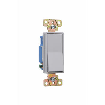 Pass And Seymour Switch Decorator 1-Pole 15A 120/277V Grounded (2601GRY)