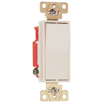 Pass And Seymour Switch Decorator 3-Way 20A 120/277V Grounded Light Almond (2623LA)