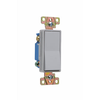 Pass And Seymour Switch Decorator 3-Way 15A 120/277V Grounded Gray (2603GRY)
