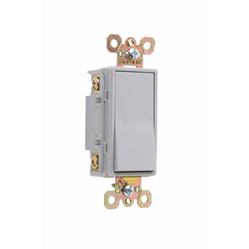 Pass And Seymour Switch Decorator 4W 20A 120/277V Grounded Gray (2624GRY)