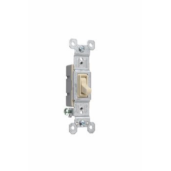 Pass And Seymour Switch Single-Pole AC 15A120V Ground Terminals Ivory (660SIG)