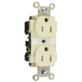 Pass And Seymour Tamper-Resistant Receptacle 15A 125V Ivory (TR62I)