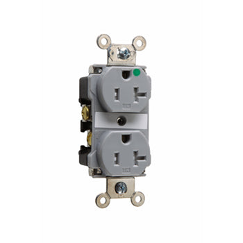 Pass And Seymour Tamper-Resistant Hospital Receptacle 20A 125V Gray (TR63HGRY)