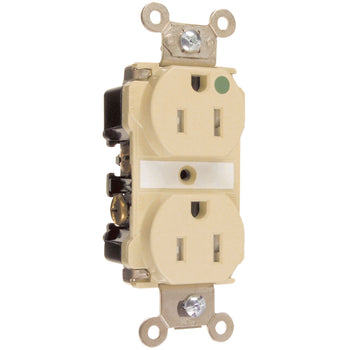 Pass And Seymour Tamper-Resistant Hospital Receptacle 20A 125V Ivory (TR63HI)