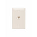 Pass And Seymour Telephone 4 Conductor 1-Gang Thermoplastic Plate Light Almond (TPTE1LA)