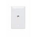 Pass And Seymour Telephone 4 Conductor 1-Gang Thermoplastic Plate White (TPTE1W)