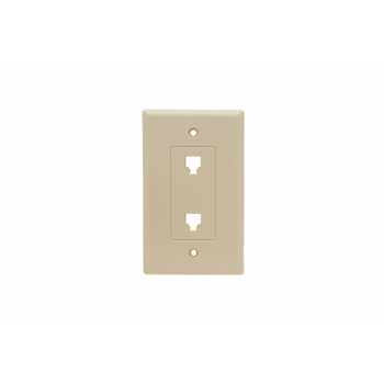 Pass And Seymour Telephone 2 Outlet 4-Wire Ivory (26TE24I)
