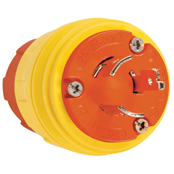 Pass And Seymour Turnlok Plug IP67 3-Way 20A 125/250V Non Anti-Microbial (26W08AM)