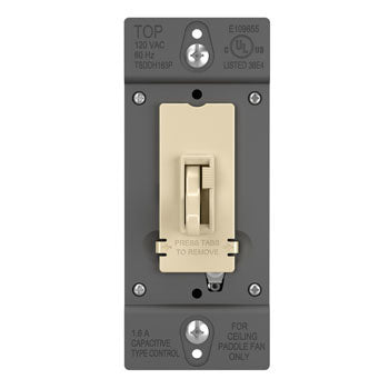 Pass And Seymour Toggle Slide Dehummer Single Pole/3-Way 1.6A Ivory (TSDDH163PI)