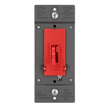 Pass And Seymour Toggle Slide Dehummer Single Pole/3-Way 1.6A Red (TSDDH163PRED)