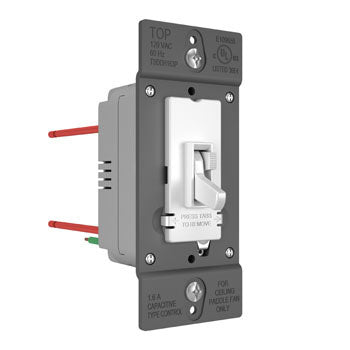 Pass And Seymour Toggle Slide Dehummer Single Pole/3-Way 1.6A Tri-Color (TSDDH163PTC)