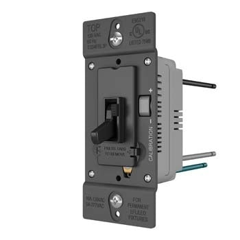 Pass And Seymour Toggle Slide Dimmer 0-10V Fluorescent /LED Black (TSD4FBL3PBK)