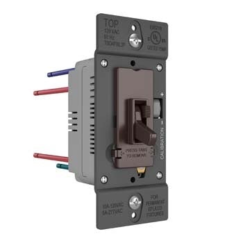 Pass And Seymour Toggle Slide Dimmer 0-10V Fluorescent /LED Brown (TSD4FBL3P)