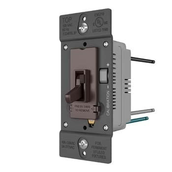 Pass And Seymour Toggle Slide Dimmer 0-10V Fluorescent /LED Brown (TSD4FBL3P)