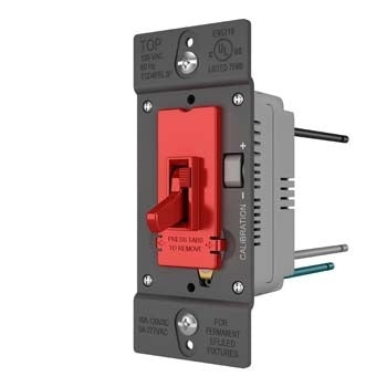 Pass And Seymour Toggle Slide Dimmer 0-10V Fluorescent /LED Red (TSD4FBL3PRED)