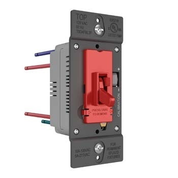 Pass And Seymour Toggle Slide Dimmer 0-10V Fluorescent /LED Red (TSD4FBL3PRED)