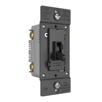 Pass And Seymour Toggle Slide Dimmer Incandescent Single Pole/3-Way 700W Black (TSD703PBK)