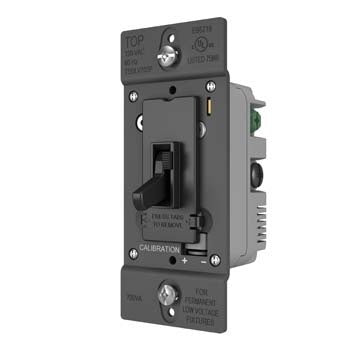 Pass And Seymour Toggle Slide Dimmer Low Voltage Single Pole/3-Way 700Va Black (TSDLV703PBK)