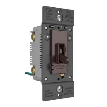 Pass And Seymour Toggle Slide Dimmer Tru Universal Single Pole/3-Way 450W Brown (TSD703PTU)
