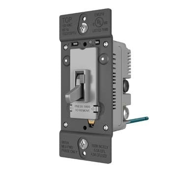 Pass And Seymour Toggle Slide Dimmer Tru Universal Single Pole/3-Way 450W Gray (TSD703PTUGRY)