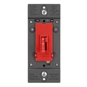 Pass And Seymour Toggle Slide Dimmer Tru Universal Single Pole/3-Way 450W Red (TSD703PTURED)